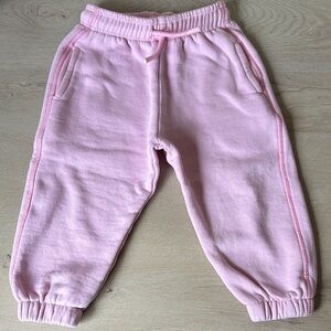 Zara Light Pink Kids Sweatpants with Elastic Waist